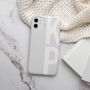 Personalised Initials White Phone Case, thumbnail 1 of 7