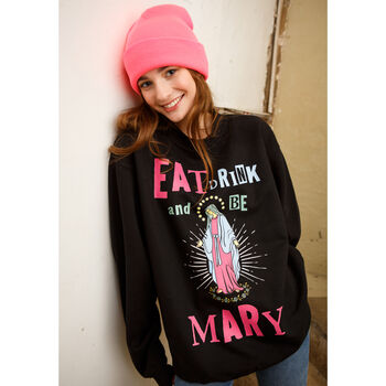 Eat Drink And Be Mary Women's Christmas Jumper, 4 of 5