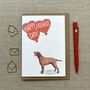 Curly Coated Retriever Father's Day Card, thumbnail 1 of 2