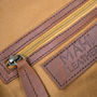 Personalised Leather Bucket Bag Drawstring Handbag, thumbnail 7 of 9