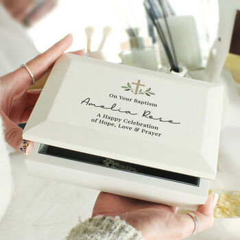 Personalised Christening Keepsake Box, 2 of 3