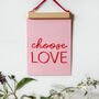 Choose Love Banner Embroidery Kit, thumbnail 3 of 3