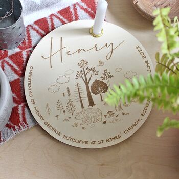 Personalised Christening Plate And Candle Keepsake, 5 of 7