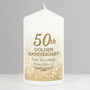 Personalised 50th Golden Anniversary Candle, thumbnail 4 of 4