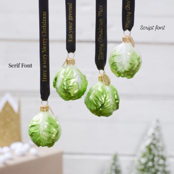 Personalised Brussel Sprout Vegeta Bauble, 2 of 5