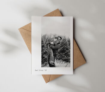 Personalised Father's Day Black And White Photo Print Gift, 2 of 7