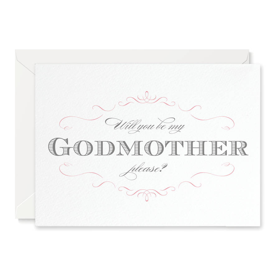 Olivia 'Will You Be My Godmother?' Card