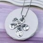 Long Daisy Flower Pendant Statement Necklace, thumbnail 2 of 5