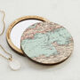 Personalised Map Location Compact Pocket Mirror For Her, thumbnail 8 of 10