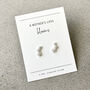 Silver Flower Earrings. A Mother's Love Blooms, thumbnail 4 of 4