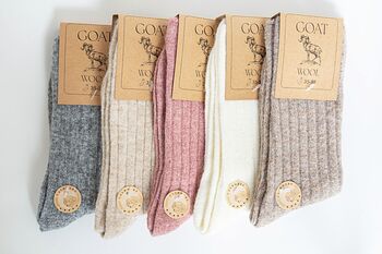 Natural Cashmere Socks, Wool Soft And Warm, 3 of 12
