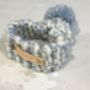 Personalised Hand Knitted Pastel Dog Scarf, thumbnail 6 of 11