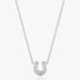 Women’s Dainty Horseshoe Pendant Necklace, thumbnail 4 of 4