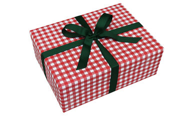 Luxury Red Gingham Christmas Wrapping Paper, 3 of 4