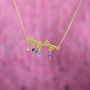 Family Tree Branch Birthstone Necklace, thumbnail 3 of 6