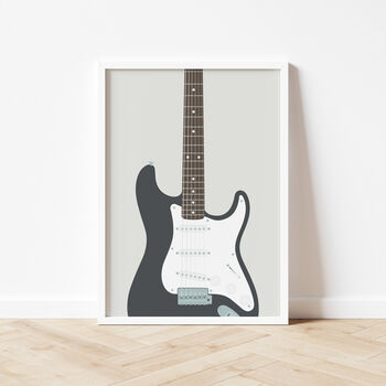 Stratocaster Guitar Print | Guitarist Music Poster, 4 of 11