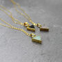 Stone Triangle Necklace, thumbnail 2 of 2