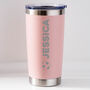 Personalised Football Name Thermos Insulated Travel Cup, thumbnail 5 of 7