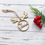 Personalised Wooden Christmas Ornament With Name, thumbnail 2 of 6