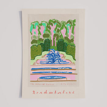 The Alnwick Garden Art Print Northumberland Poster, 2 of 5