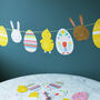 Easter Rabbit And Chick Paper Garland, thumbnail 1 of 2