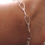 Silver Tear Drop Anklet, thumbnail 4 of 4