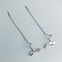 Sterling Silver Star Constellation Threader Earrings, thumbnail 2 of 6