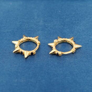 Gold Spike Hoops, 3 of 8