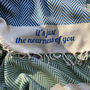 Personalised Recycled Cotton Throw, Sustainable Gift, thumbnail 4 of 11