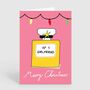 Number One Girlfriend Perfume Merry Christmas Card, thumbnail 2 of 3