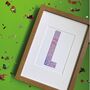 Personalised Letter And Theme Pastel Print, thumbnail 5 of 8