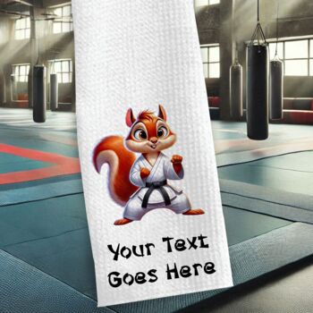 Personalised Martial Arts Animals Karate Gi Sports Towel, 11 of 11