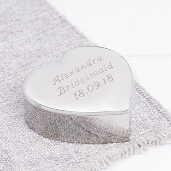 Personalised Heart Trinket Box, 2 of 5