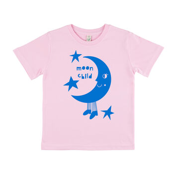 Cosmic Moon Child Kid's Organic T Shirt, 6 of 6