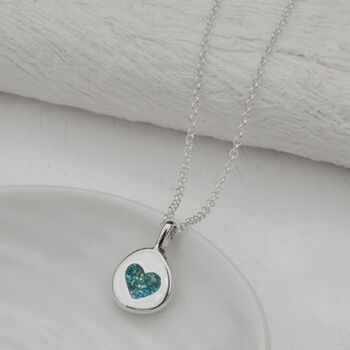 Memorial Ashes Silver Nugget Necklace, 2 of 6