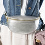 Silver Soft Leather Bum Bag, thumbnail 2 of 10