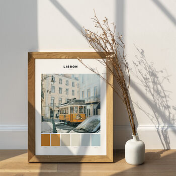 Lisbon Tram, Colour Palette Print, 3 of 4
