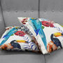 Cushion Cover With Parrots And Multicoloured Floral, thumbnail 4 of 7