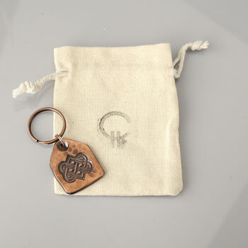 Father's Day Handmade Solid Copper Keyring, 8 of 8