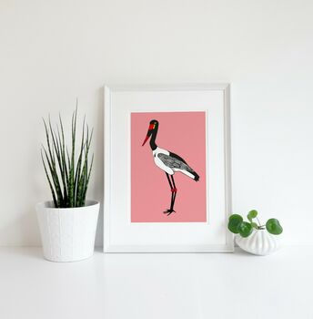 Stork Print On Pink, 2 of 7