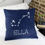 Star Sign Personalised Cushion Birthday Gift, thumbnail 1 of 8
