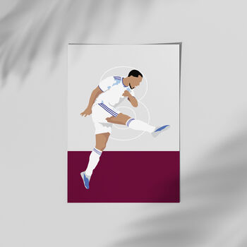 Youri Tielemans Europa League Final Aston Villa Print | Gift For Villa Fans, 2 of 4