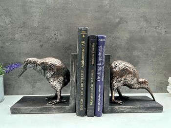 Handcrafted Bird Bookends Decorative Book Holder And Gift, 8 of 8