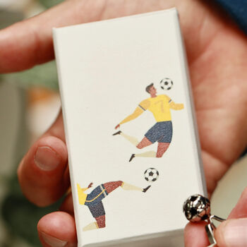 Dad's Football Design Cufflinks In A Gift Box, 7 of 12