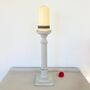 Hand Painted Extra Large Vintage Pillar Candle Holder, thumbnail 2 of 6