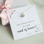 Tie The Knot Bridesmaid Necklace, thumbnail 3 of 8