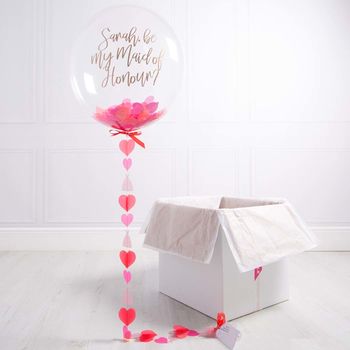 'Will You Be My Maid Of Honour?' Bubble Balloon, 2 of 5