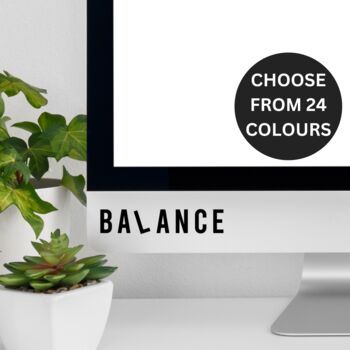 Balance Laptop Sticker Decal 24 Colours, 3 of 9