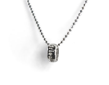 Best Friends Sterling Silver Charm Word Necklace, 2 of 3
