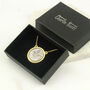 Personalised 80th Birthday Gold Tone Sixpence Necklace, thumbnail 3 of 9